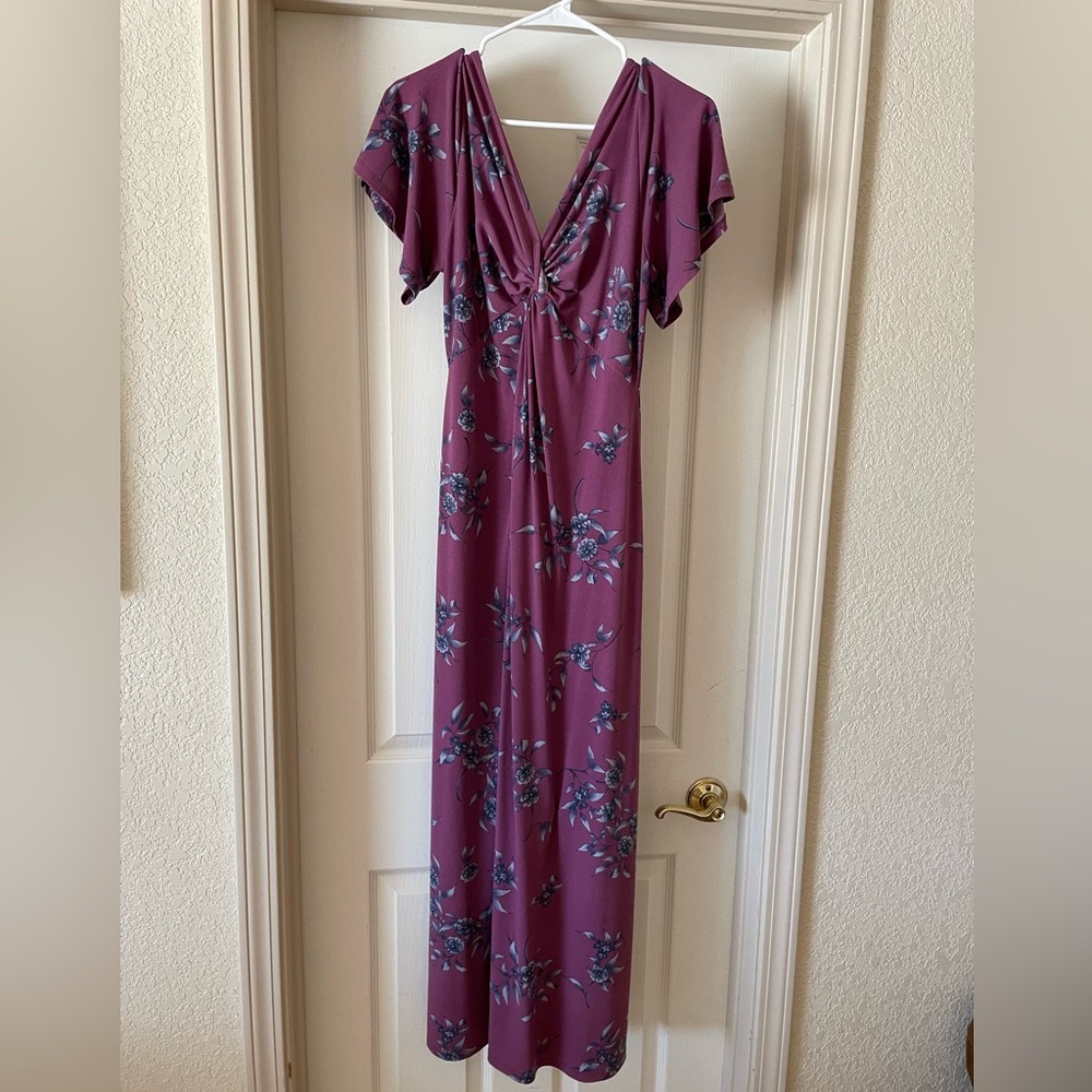 Motherhood maternity floral maxi dress size m